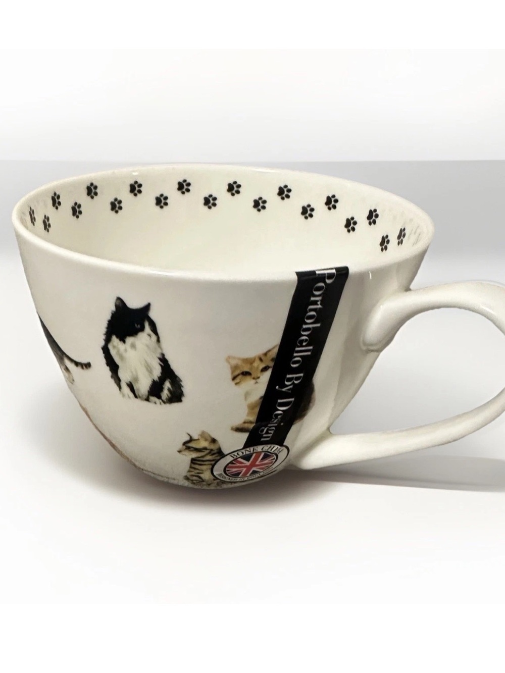 Portobello By Design " The Cat Loves Me Best " Bone China Coffee Mug UK England